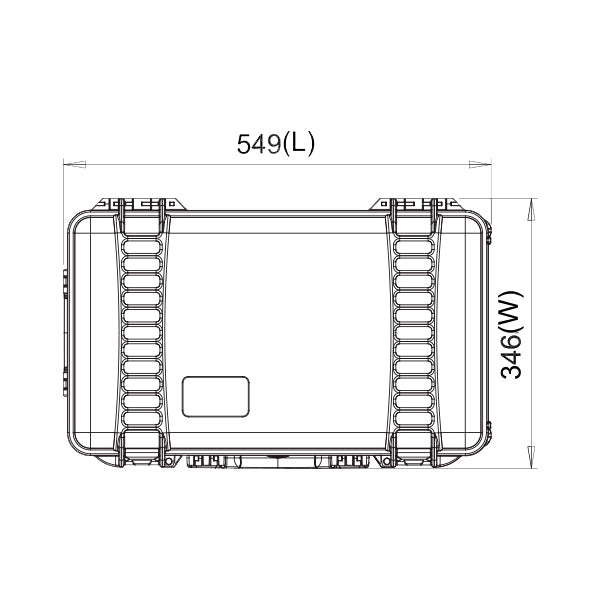 2550W WHEELED RESIN CASE+SKIN & DIVIDERS