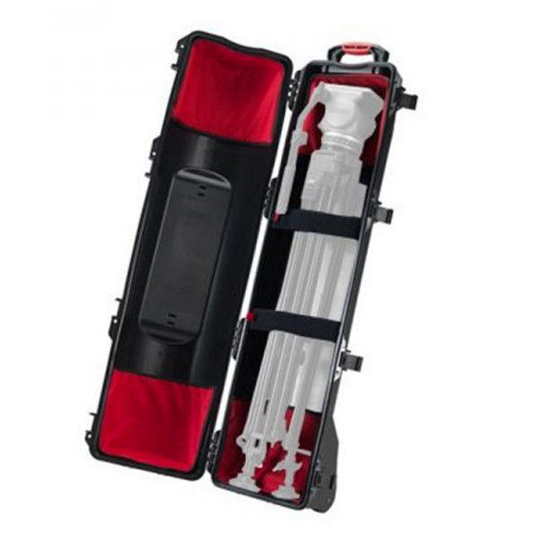 WHEELED BLACK HARD CASE WITH TRIPOD KIT