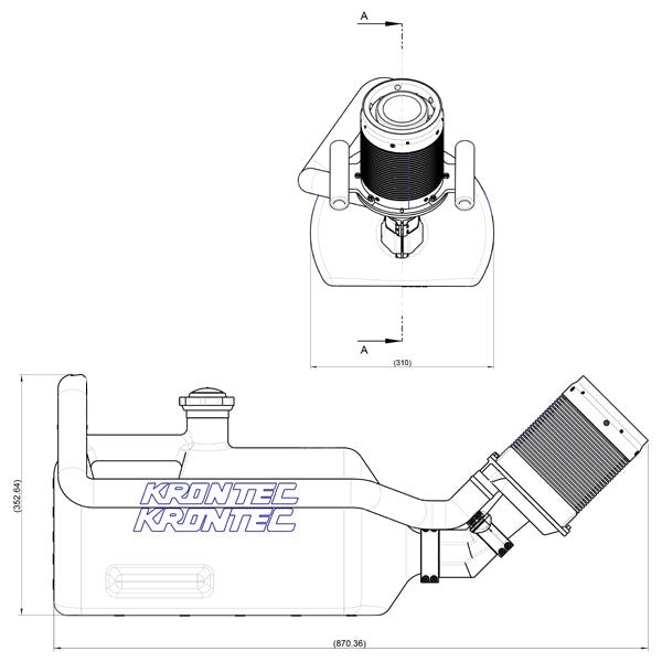 REFUELLING COUPLER 45° ANGLED C/W BOTTLE