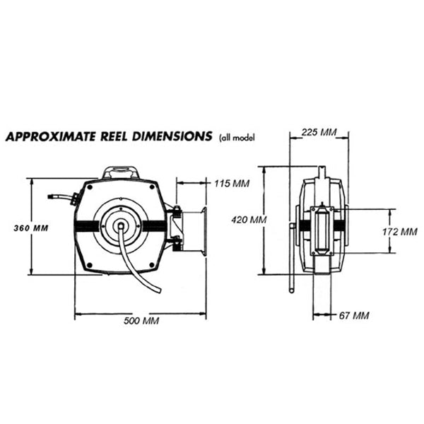 RETRACT SAFETY BARRIER TAPE REEL-25MDang