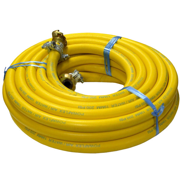 3/4" ID AIR HOSE - 20m ASSY C/W CLAW COU