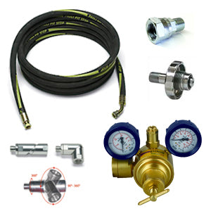 Pit Stop Hoses, Regulators & Fittings