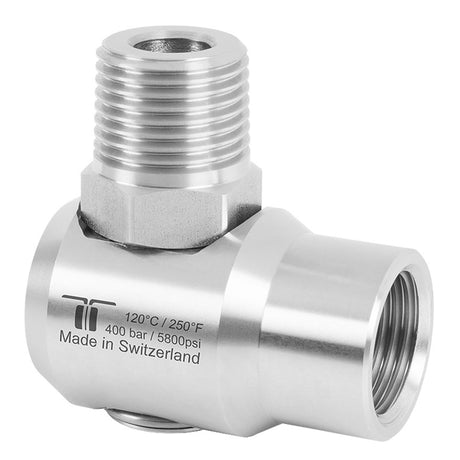 3/8" BSP 90° Full StainlessSteel Swivel