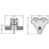 PUSH TROLLEY 5.0T (100-305MM)