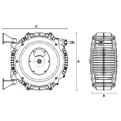 RETRACTABLE HOSE REEL 12MMIDX18M