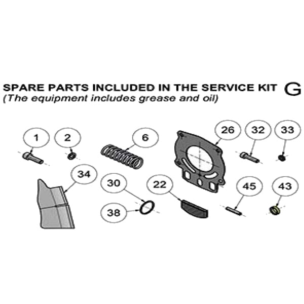 SERVICE KIT DP6000 (90 DEGREE)