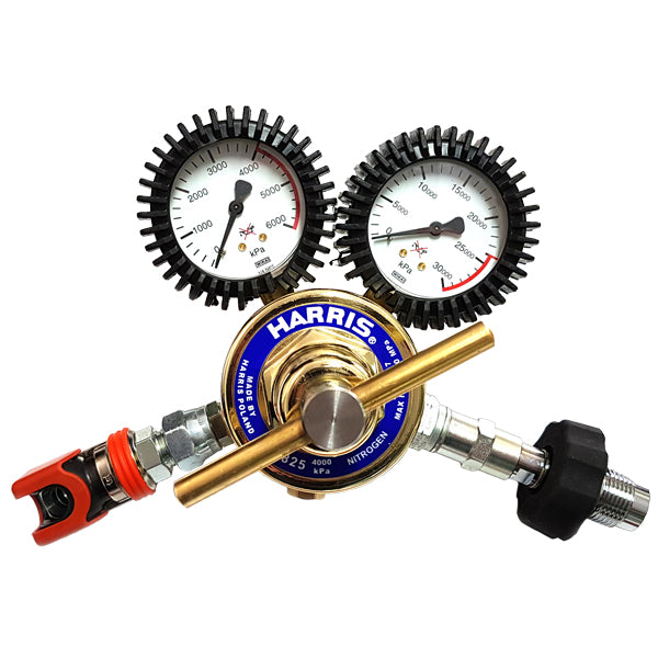 HARRIS 40BAR REG C/W ADAPTOR & FITTING