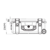 2550W WHEELED RESIN CASE+SKIN & DIVIDERS