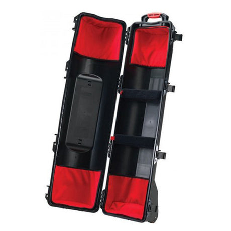 WHEELED BLACK HARD CASE WITH TRIPOD KIT