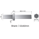 7/8" HEX MOIL POINT - 48" LONG
