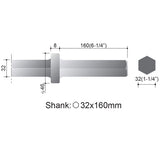 1 1/4" HEX 75mm WIDE CHISEL