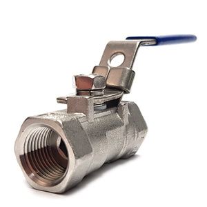 Rated 3/8" BSP Stainless Ball Valve-Lock