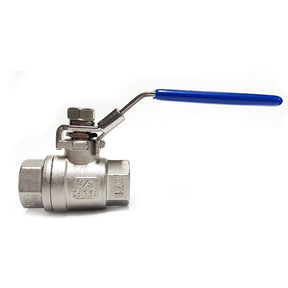 Rated 3/8" BSP Stainless Ball Valve-Lock