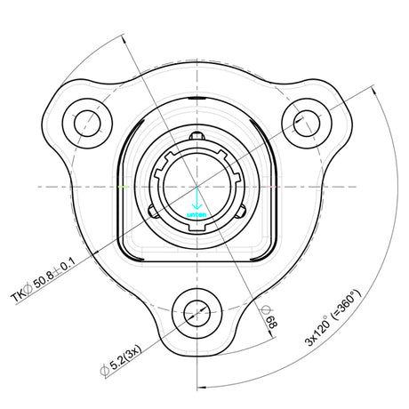 3BOLT VER MALE BIG QRELEASE COUPLER22pin