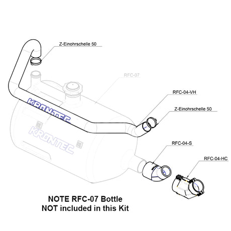 45° CONVERSION KIT REFUELLING BOTTLE