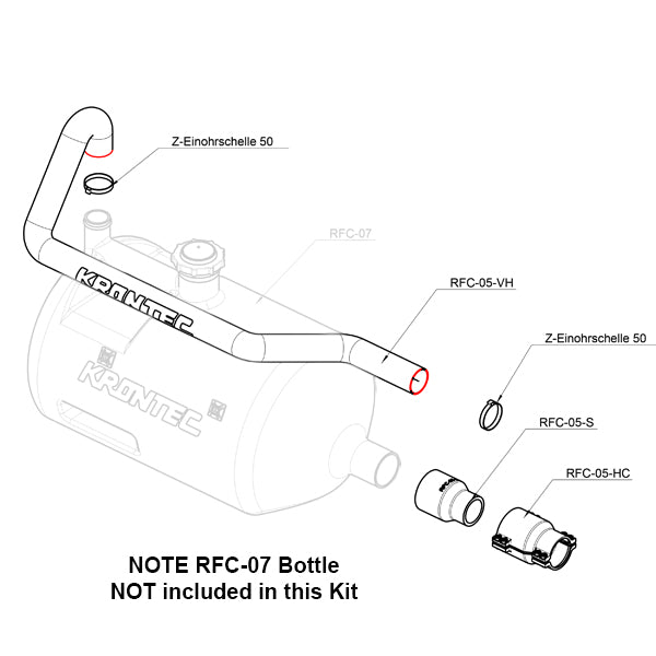 0° CONVERSION KIT REFUELLING BOTTLE