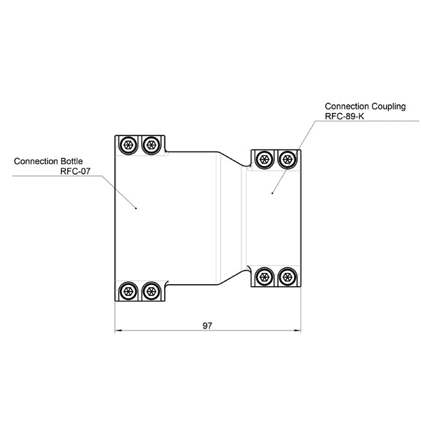 RFC CLAMP 0° (BOTTLE COUPLING)