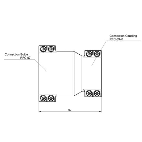 RFC CLAMP 0° (BOTTLE COUPLING)