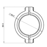 RFC CLAMP 0° (BOTTLE COUPLING)