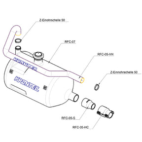 RFC-89 STRAIGHT 0°COUPLING KIT c/wbottle