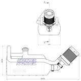 REFUELLING COUPLER 45° ANGLED C/W BOTTLE