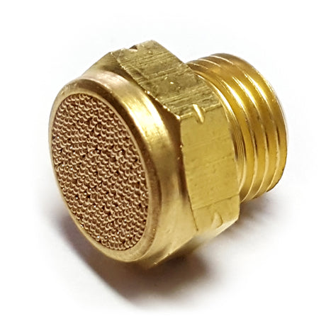 1/8" BSP SINTERED BRASS SILENCER-STUBBY