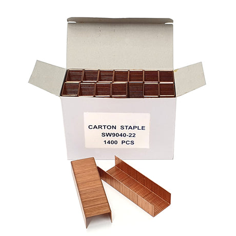 BOX CARTON STAPLES - 22mm Leg (1400 pcs)