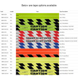 RETRACT SAFETY BARRIER TAPE REEL-25MDang