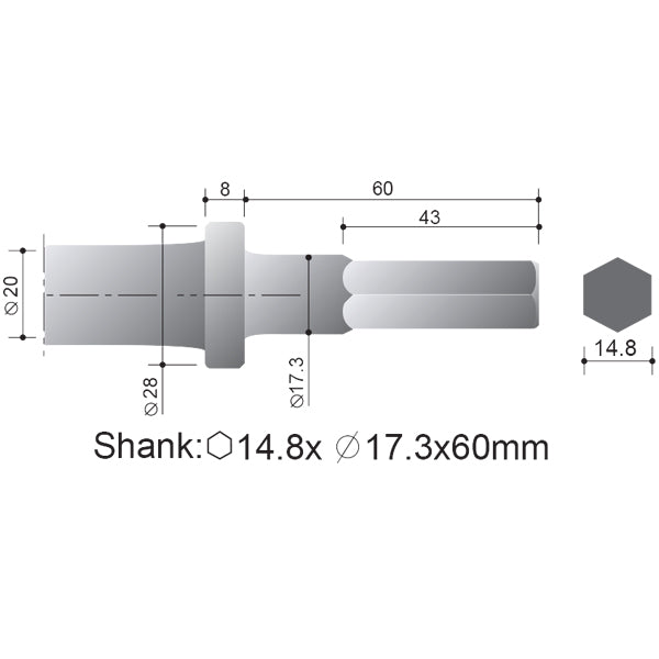 INDUSTRIAL CHIPPING HAMMER (HEX)