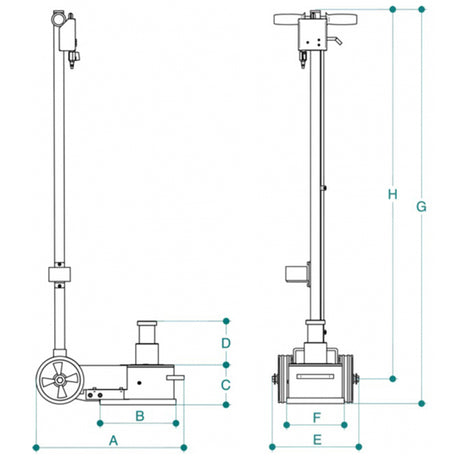 40/20 T INDUSTRIAL AIR HYDRAULIC JACK