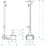 40/20 T INDUSTRIAL AIR HYDRAULIC JACK