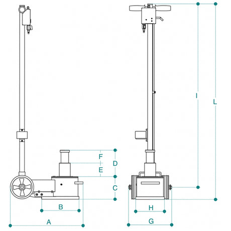 40/20 T INDUSTRIAL AIR HYDRAULIC JACK