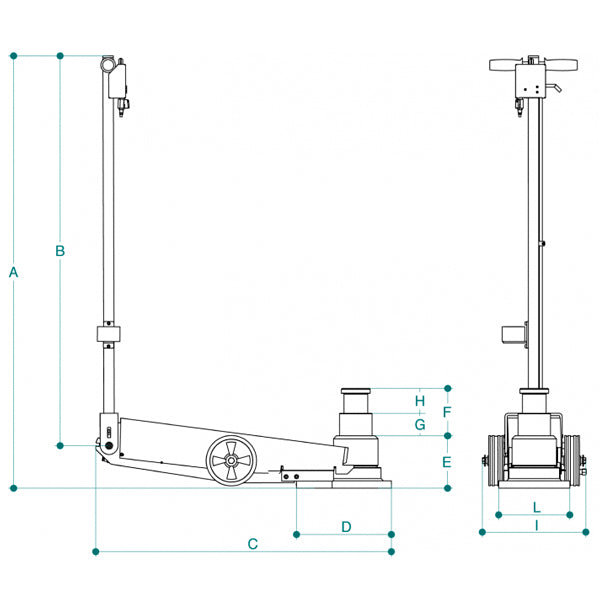 60/30 T INDUSTRIAL AIR HYDRAULIC JACK
