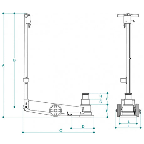 60/30 T INDUSTRIAL AIR HYDRAULIC JACK