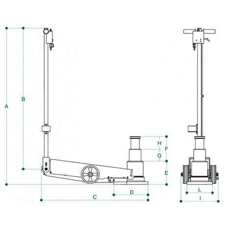 60/30 T INDUSTRIAL AIR HYDRAULIC JACK